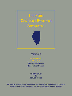 cover image of Illinois Compiled Statutes Annotated